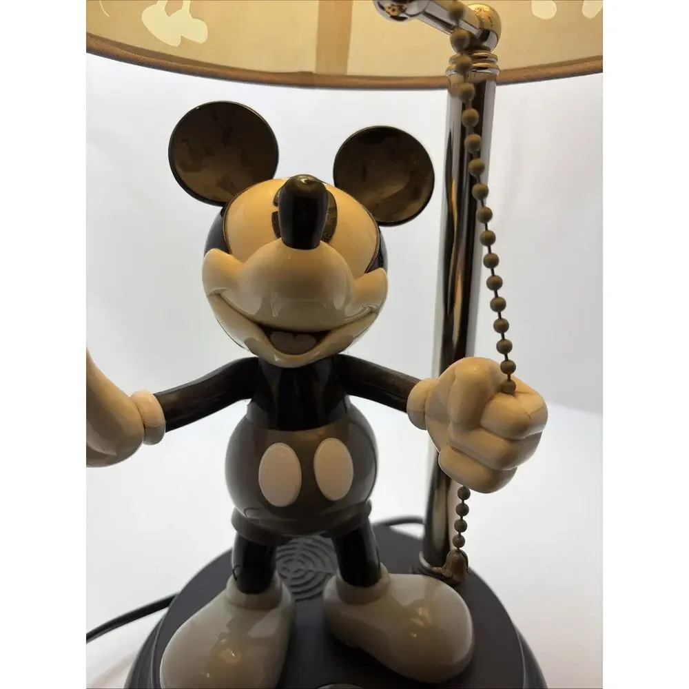 VGT Mickey Mouse Talking Lamp Collectible Disney Animated Damaged Lampshade